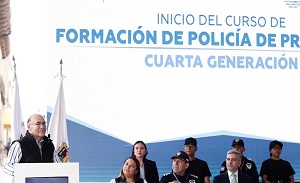 Galindo apuesta por policías bien entrenados, capacitados, sensibles y cercanos a la gente