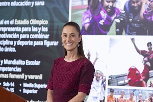 Es aprovechar el Mundial para  fortalecer la actividad deportiva : Presidenta Claudia Sheinbaum
