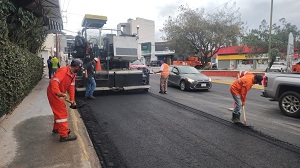 Gobierno de la Capital rehabilita Cordillera Real con nuevo pavimento y mantenimiento vial
