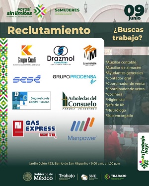 Gobierno Estatal impulsa más oportunidades laborales  para las Potosinas