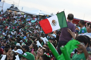 ¡Viva Mexico¡ corean miles de potosinos en Estadio Libertad Financiera