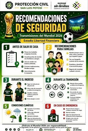 Gobierno Estatal garantiza seguridad durente transmisión del partido en el Estadio Libertad Financiera