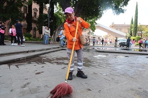 Gobierno de la Capital mejora la imagen urbana de la Plaza de El Carmen con acciones integrales