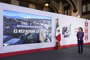 En el sexenio se invertirán 20 mil mdp para sanear los Ríos Atoyac, Lerma-Santiago y Tula:Presidenta Claudia Sheinbaum