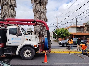 Coadyuva la Dirección de Agua de la Capital en acciones preventivas para evitar inundaciones