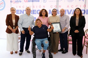 DIF Municipal entrega sillas de ruedas y andaderas, como parte del programa “Inclusión con acción”