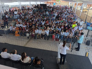 Nuestro Gobierno va a beneficiar a 12 millones de familias con el Programa de Vivienda:Presidenta Claudia Sheinbaum en entrega de viviendas para el Bienestar en Oaxaca  