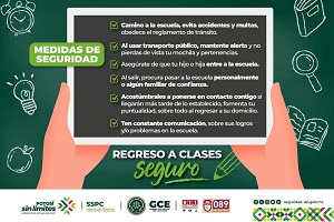 SSPC lista paraq el regreso a clases con el Operativo Juventud en las cuatro regiones