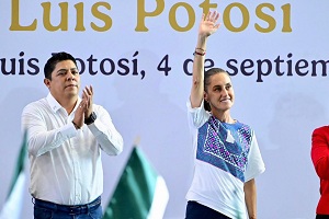 Ricardo Gallardo y Claudia Sheinbaum consolida Desarrollo y Gobernabilidad en San luis Potosí.
