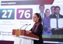 Presidenta Claudia Sheinbaum resalta aprobación de 27 Reformas Constitucionales y 76 Reformas Legales que recuperan el sentido social y la soberanía  en la Constitución