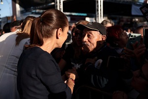México es grandioso por su pueblo fraterno y trabajador: Presidenta Claudia Sheinbaum
