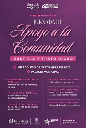 Invita DIF Municipal a Jornada de Apoyo a la Comunidad: “Justicia y Trato Digno”