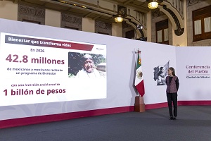 Los Programas para el Bienestar son apoyo directo a la gente y a la economía: Presidenta  Claudia Sheinbaum