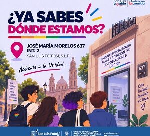 Exhorta Unidad Especializada para la Atención de las Poblaciones LGBTIQ+, sumarse a acciones a favor de estos sectores