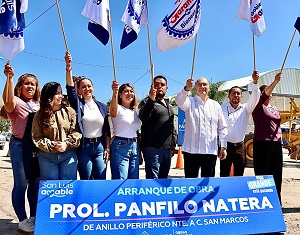 Enrique Galindo Arranca pavimentación de Pánfilo Natera, importante obra que conecta SLP Capital y Mexquitic