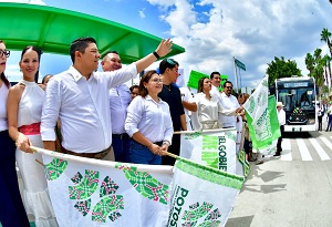 El Gobernador Ricardo Gallardo arranca la nueva RedMetro en Rioverde