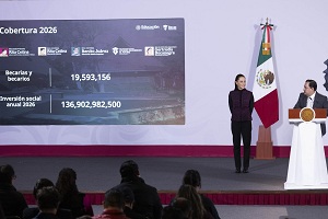Inscripción al Bachillerato Nacional aumentó 400 mil jóvenes respecto al 2025; las Bacas para el Bienestar beneficiarán a 22 millones de estudiantes en 2026: Presidenta Claudia Sheinbaum  