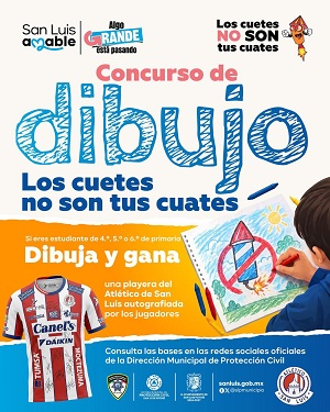 Protección Civil Municipal invita a niñas y niños a participar en concurso de dibujo para prevenir riesgos por pirotecnia
