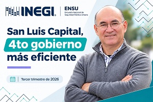 San Luis Capital, cuarto lugar nacional en percepción de eficacia gubernamental: Inegi