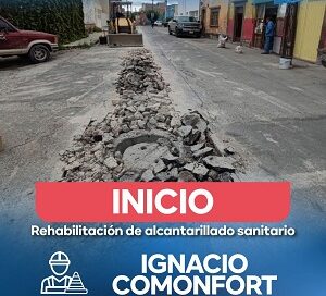 Comienza Interapas, obra sanitaria en la calle Comonfort