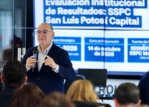 Policía de la Capital da resultados y es modelo nacional en seguridad: Enrique Galindo