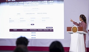 Compra consolidada de medicamentos e insumos médicos ha permitido ahorrar alrededor de 70 mil mdp, respecto al 2024: Presidenta Claudia Sheinbaum